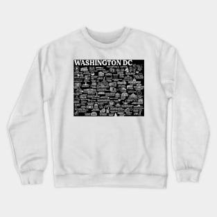 Washington DC Map Crewneck Sweatshirt